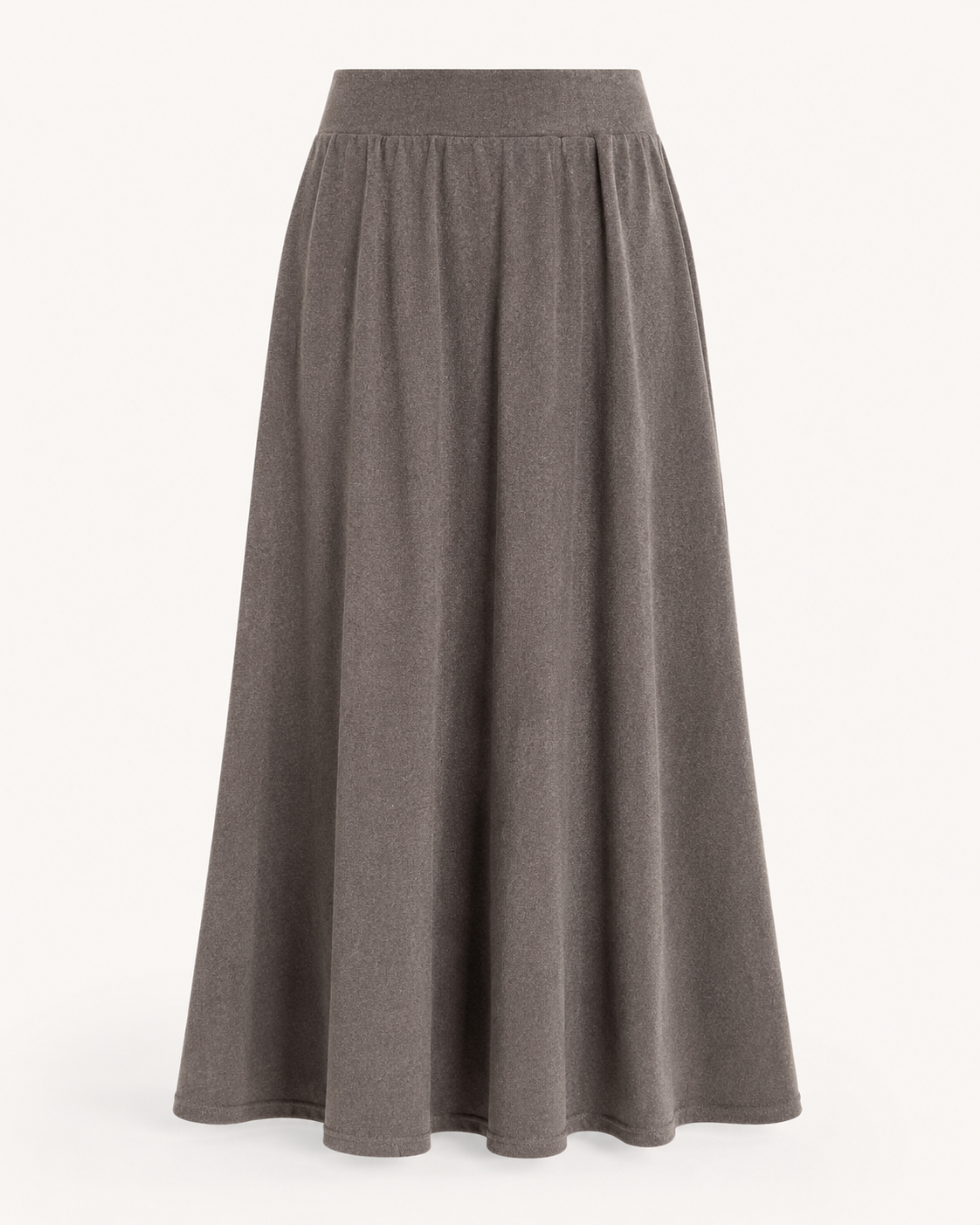 Komplet soft tailoring szary – top i spódnica