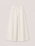 Białe jeansy wide leg
