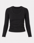 Top longsleeve black 2w1
