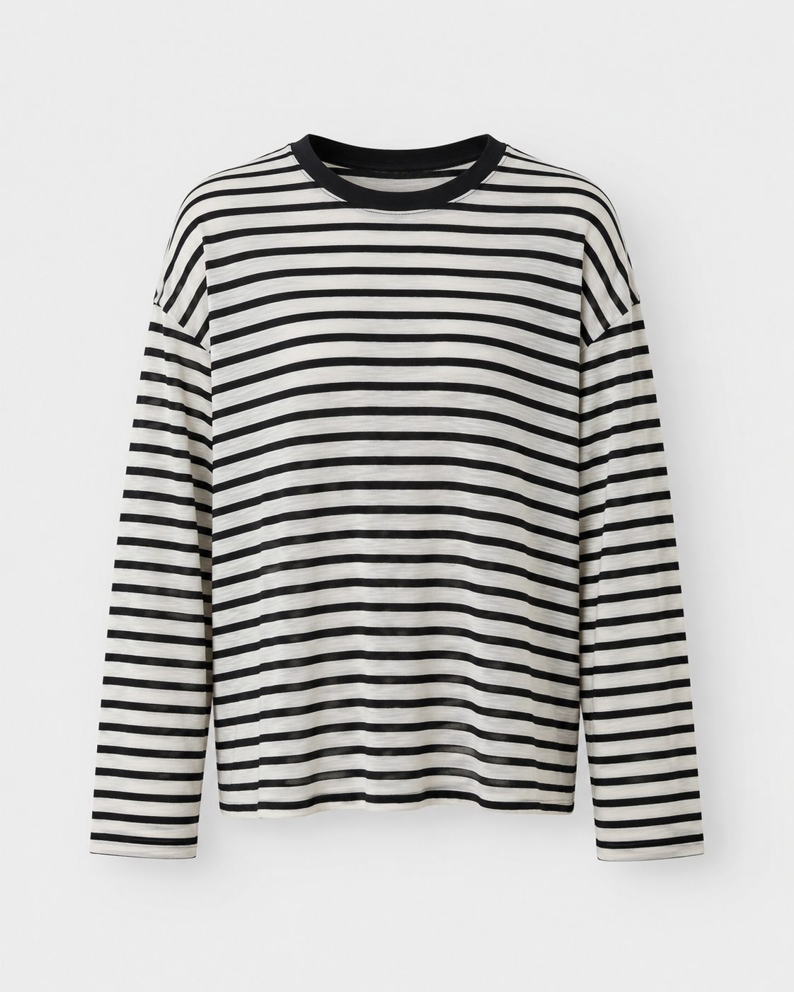 Longsleeve stripes black white