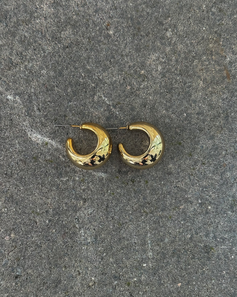 Kolczyki koła mini złote