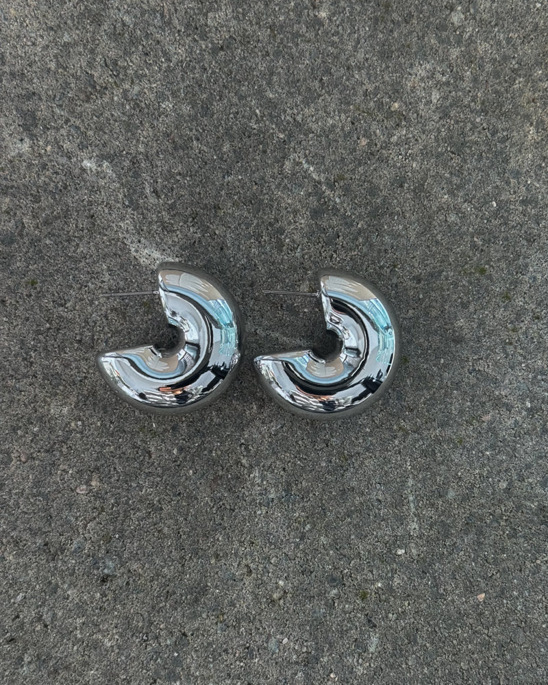 Kolczyki koła xxl srebrne