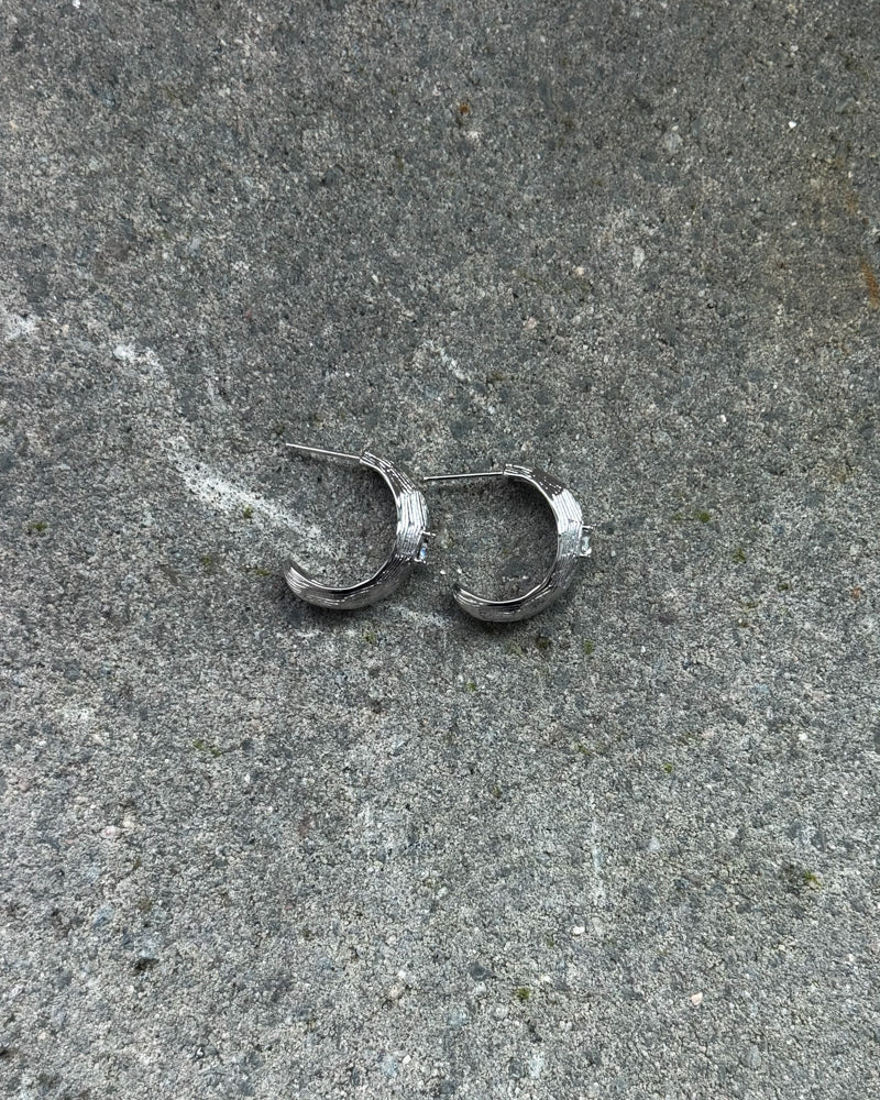 Kolczyki uniqe kamień srebrne