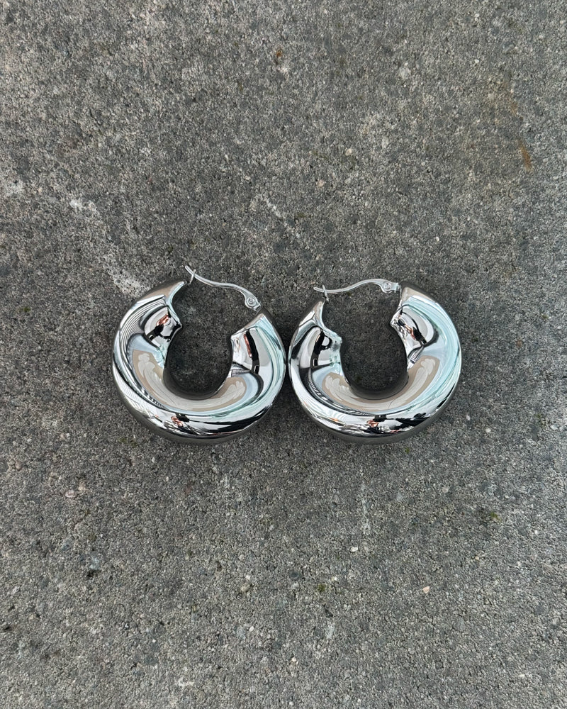 Kolczyki uniqe xxl srebrne