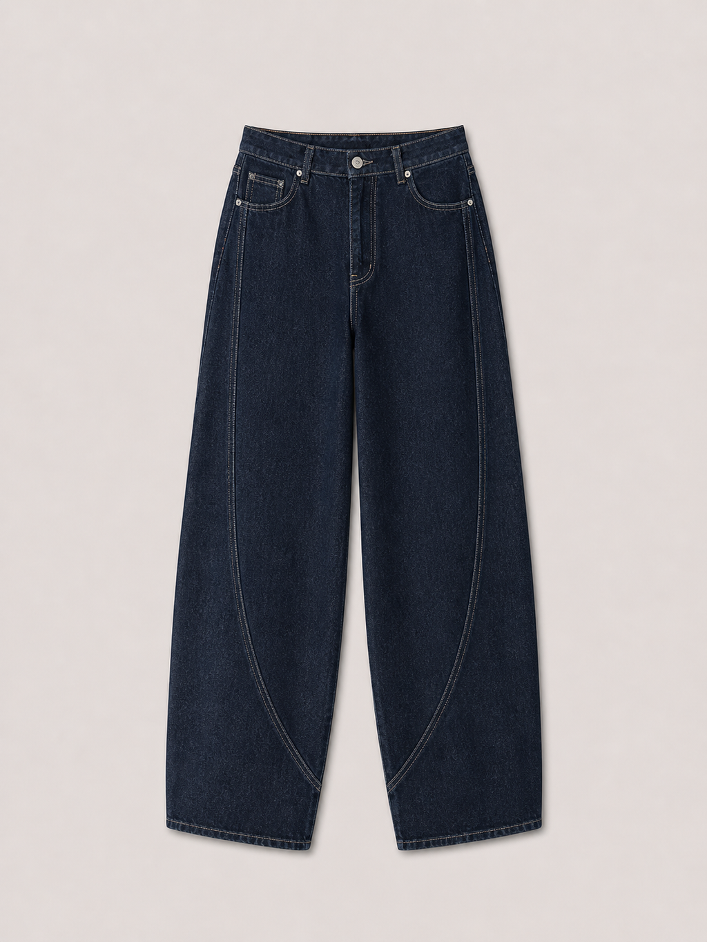 Jeansy baloon navy