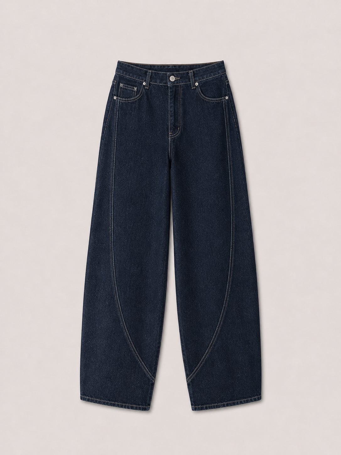 Jeansy baloon navy
