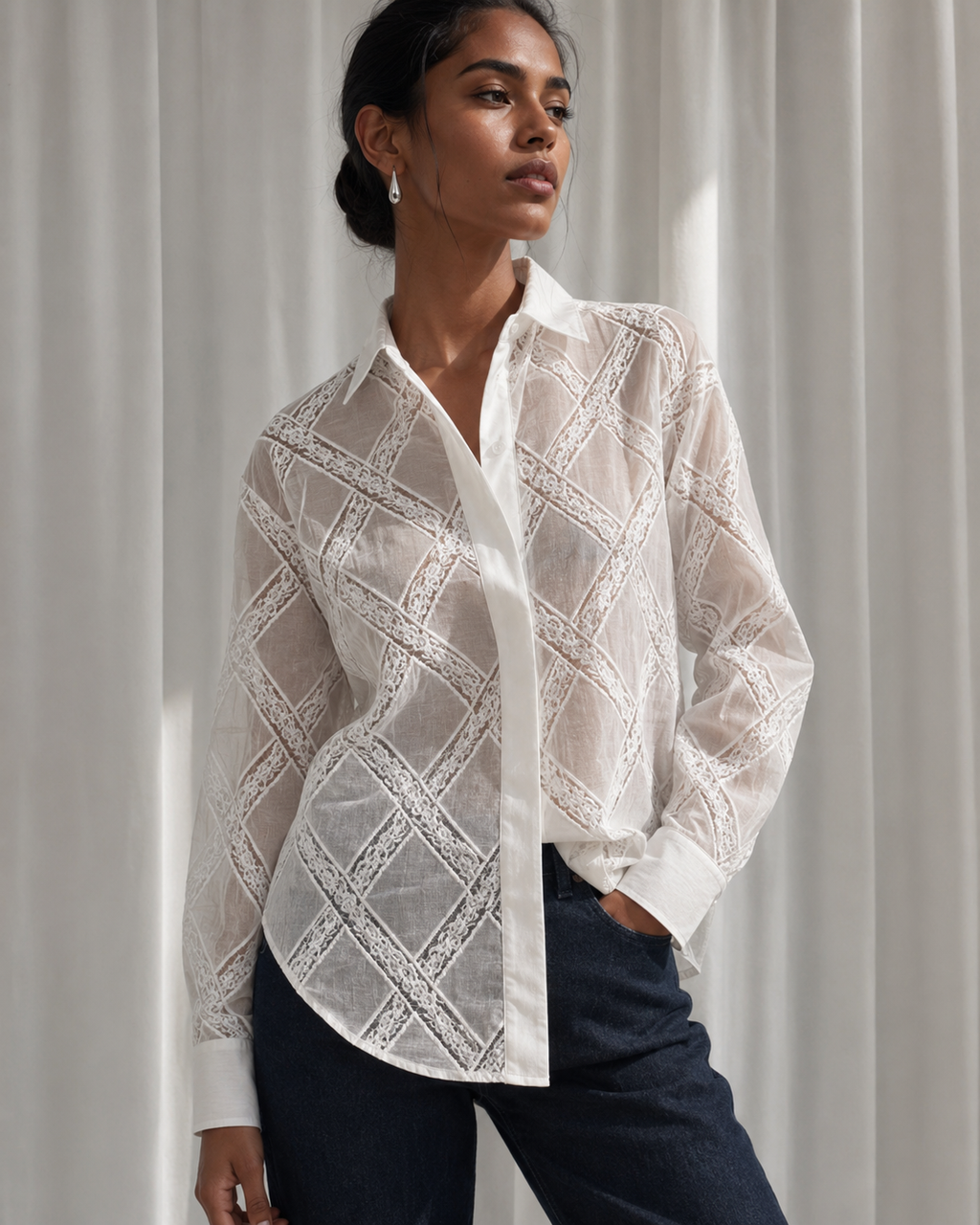 Koszula azure white