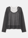 Long layered grey