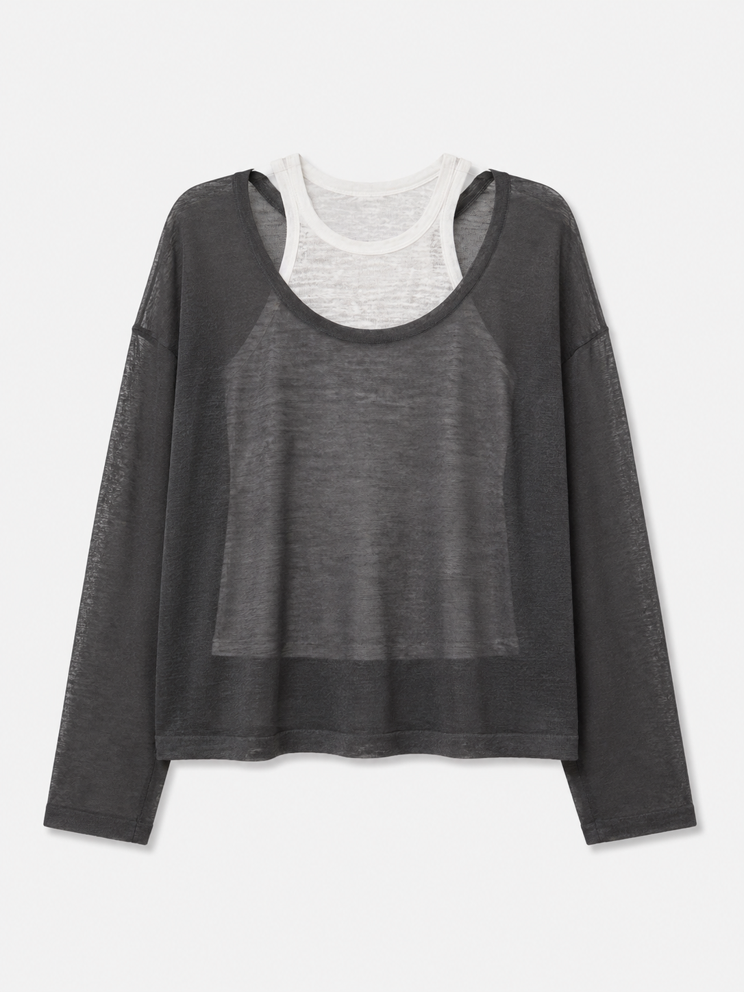 Long layered grey