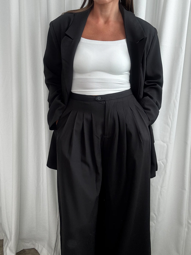 Spodnie szerokie black
