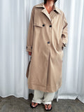 Płaszcz bawełniany typu trench – beige