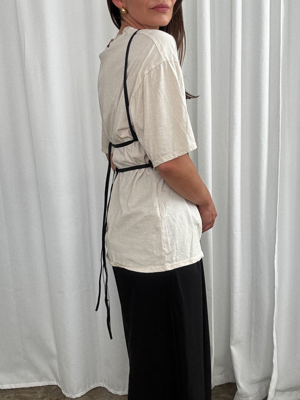 Tshirt beige with bra