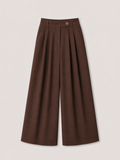 Spodnie szerokie brown set