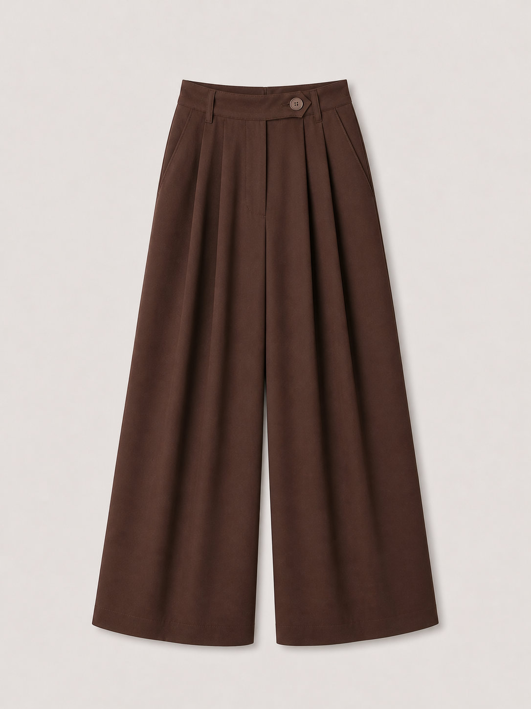 Spodnie szerokie brown set
